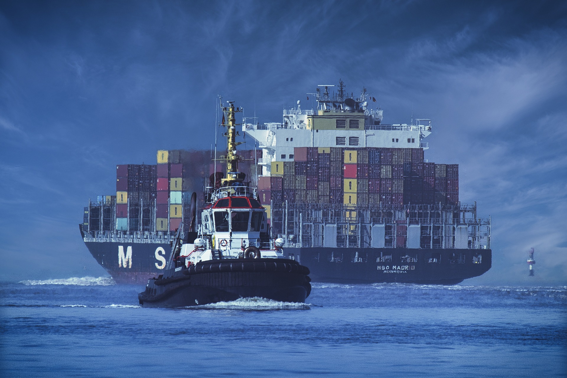 Sea freight transport and logistics